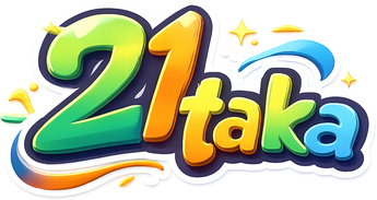 21 taka বাংলাদেশের গেমিং লোগো